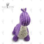 Washable Cartoon Characters Soft Toys Purple Dinosaur Plush 36 X 47cm