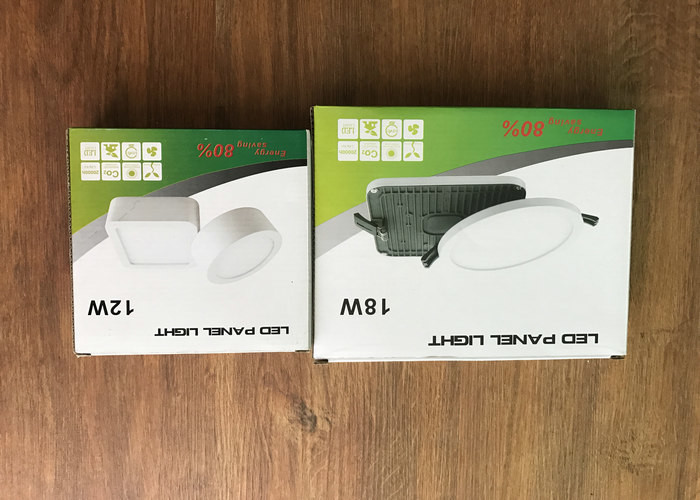 Square Dimmable Led Panel Light 0 - 10v Surface Mounted Pmma Lgp 30mm Height