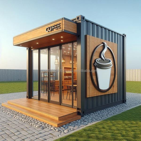 Wall 50mm Wave Sandwich Panel Hotel Pop-up Container Coffee Restaurant Bar Cafe