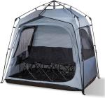 157*130*188CM 4-Person Automatic Fiberglass Frame Grey Polyester Pop Up Sports