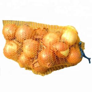 Quality Customizable Packing Rolls Vegetable Potato Onion Packages Sack PE Raschel Mesh Bag wholesale