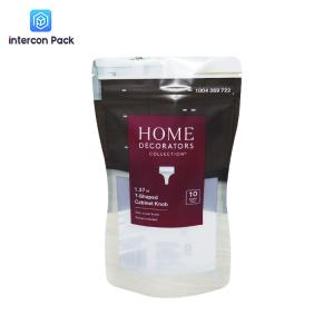 Quality Upright Zipper Bag Polyester Film Degradable Bag Underwear Socks Packaging Bag wholesale