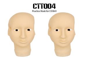 Quality OEM / ODM Skin color 3D Rubber Permanent Makeup Practice Head Mask With Open Eyes wholesale