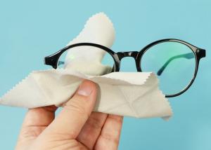 Quality Zigzag Edge Special Anti Fog 230gsm Microfiber Glasses Cloth wholesale