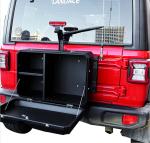 Wrangler JL Off Road Aluminium Jeep Tailgate Outside Storage Box Size 700x450x31