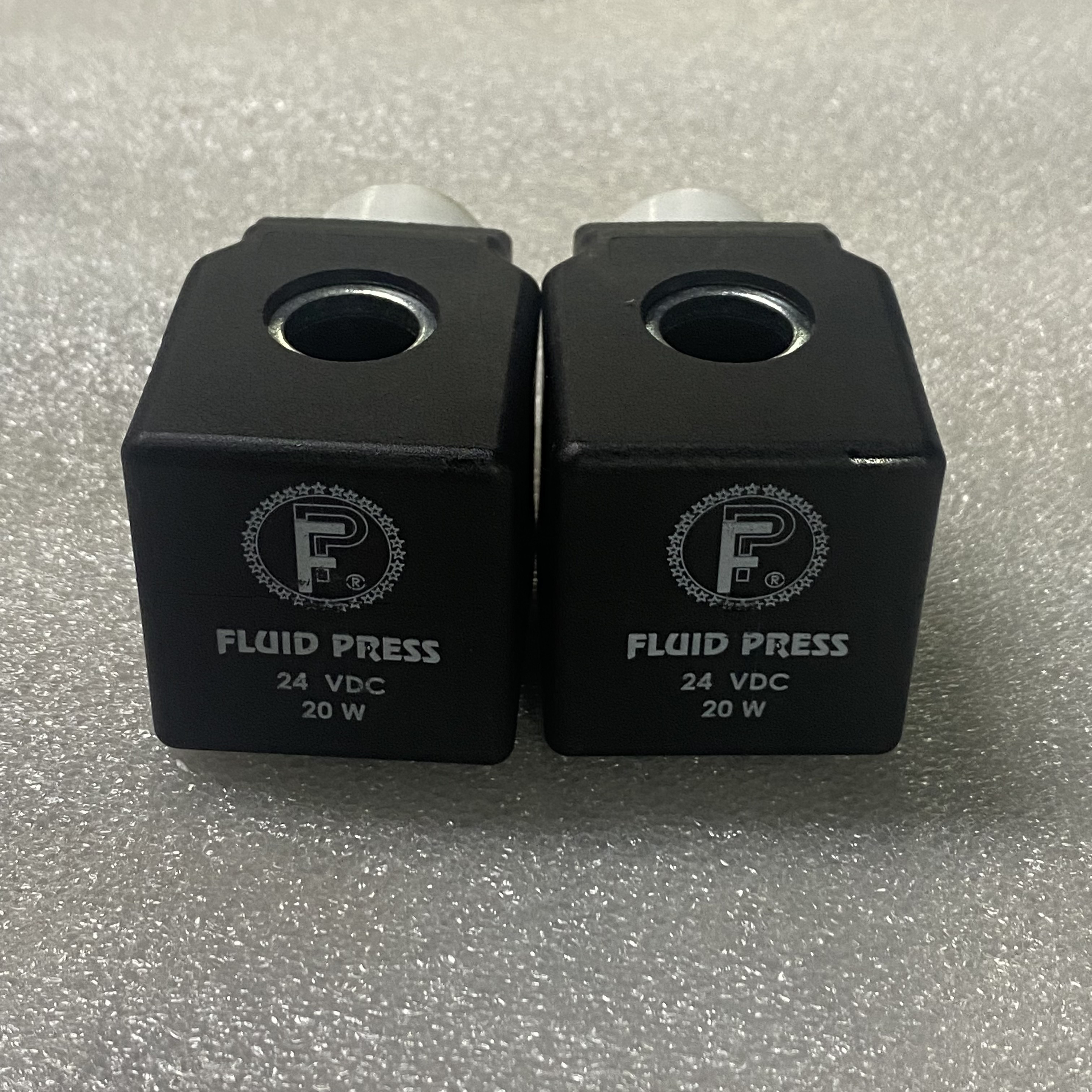 Black Square Coil FLUID PRESS 24VDC 20W Zoomlion Concrete Pump Parts 100% New with 0.5kg Weight