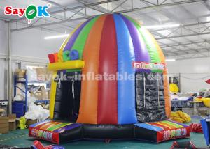 Quality Go Outdoors Air Tent Colorful Inflatable Disco Tent Bounce House With Air Blower For Amusement Park wholesale