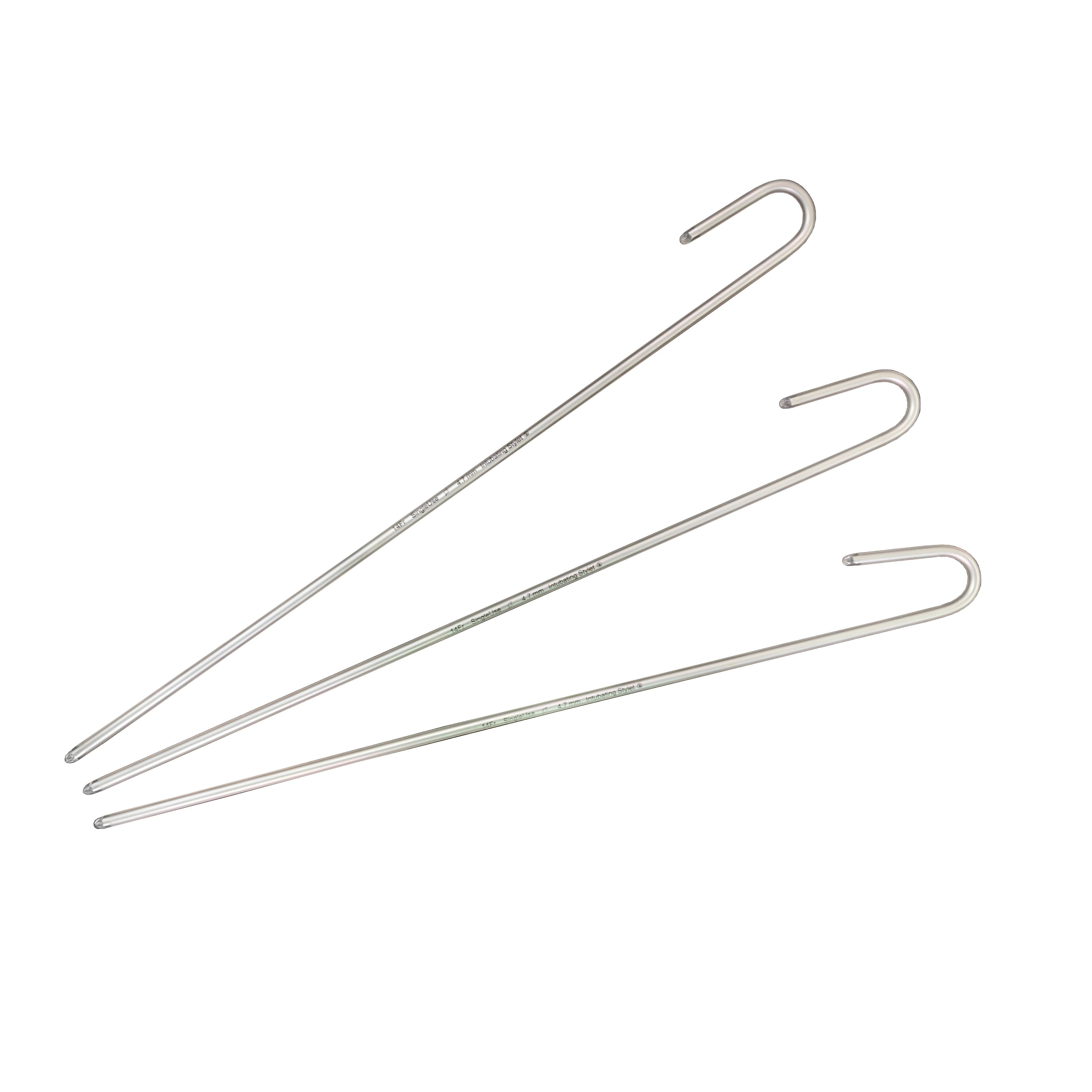 Disposable Aluminum Intubation Stylet With PVC Sleeve For Endotracheal Tube