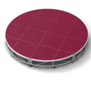 Quality Adjustable Folding Aluminum Platform / Round Stage Platform 750kg/Sqm wholesale