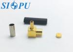 RF Coax Female Right Angle MCX Connector For RG 316/U Cable