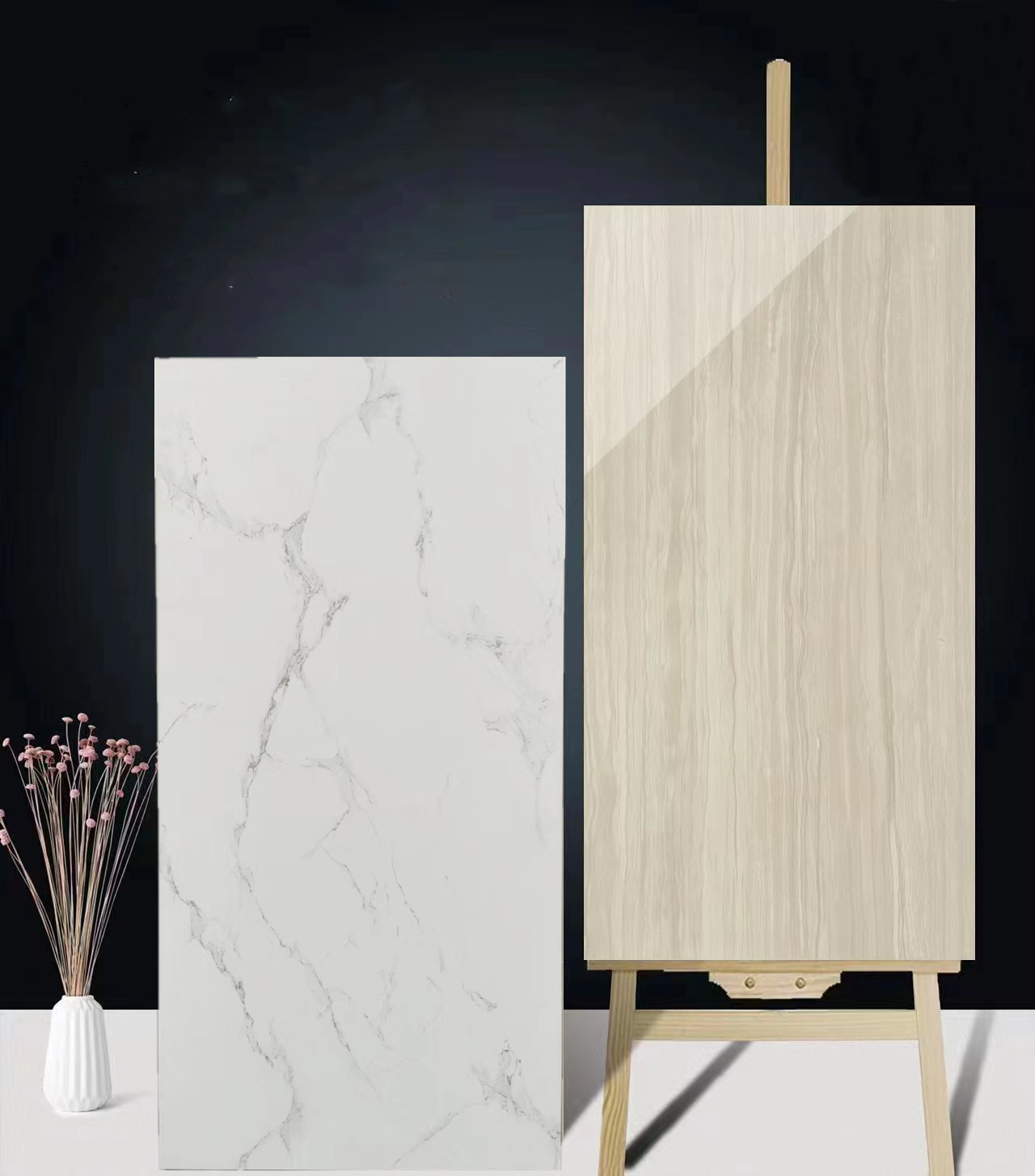 Stone Imitation Texture Glazed Bathroom Floor Tiles for Non Slip Home Decoration
