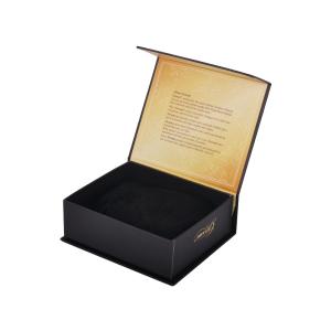 Quality Black Book Shape Paper Packing Boxes , Magnetic Gift Cardboard Boxes wholesale