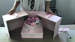 Quality BIRTHDAY SET LUXE HEART SHAPE INVIT ROSE FLOWER JEWELRI WHOLESALE BROCHURE SCREEN LCD VIDEO GIFT BOX wholesale