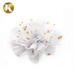 Customized Popular Style Shoe Lace Flowers 85*85mm Cotton / Polyester / Chiffon