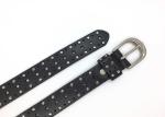 Handmade 2.8CM Womens Studded Leather Belt For Pants