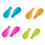 eco-friendly Silicone Cup Hanging Tool Gift Coffee Tea Spoon Holder Food Grade