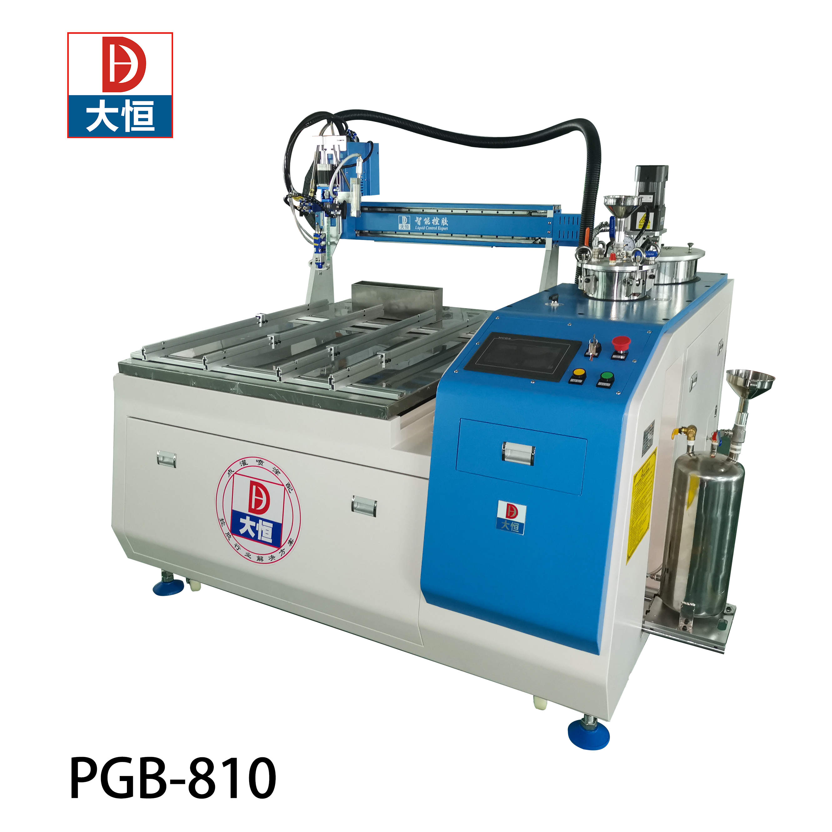 800x700x100mm Working Area Automatic Glue Pot Dispenser Machine for Plastic Packaging