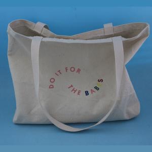 Quality Organic Fabric Shopping Tote Bag Wear Resistant Screen Printing For Protector wholesale