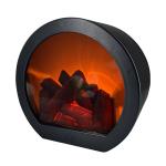 Plastic Indoor LED Wall Lamp Battery Touch Flame Fireplace Light for Party
