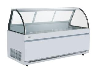 Quality Sliding Curved Glass Deli Butcher Fridge Display Direct Cooling wholesale