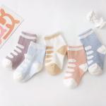 organic cotton Printed Picture Socks Slipproof For Newborn Baby