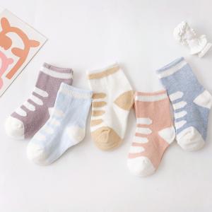 Quality Anti Slip Printed Picture Socks Snagging Resistance For Newborn wholesale