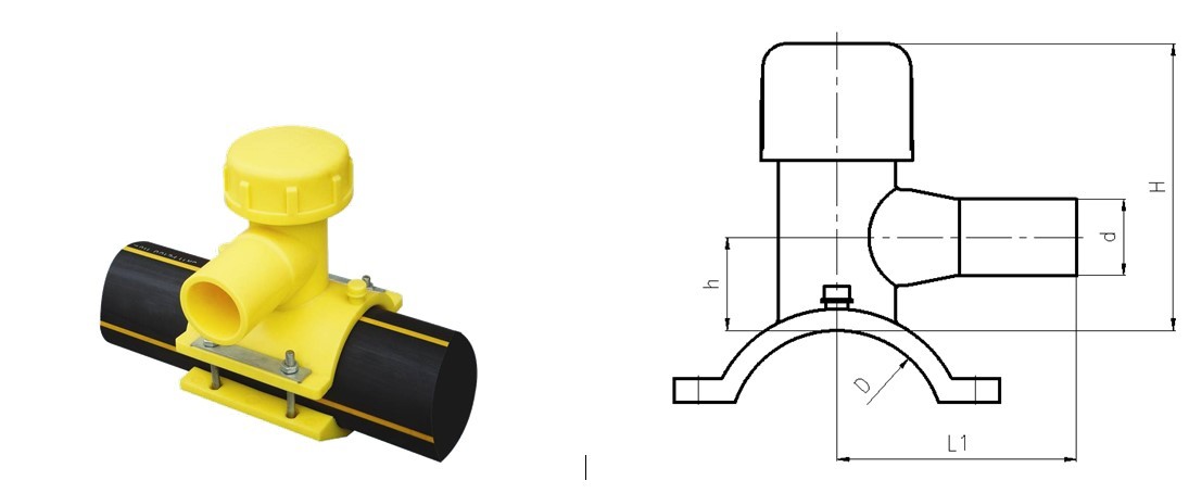 MDPE Electrofusion Tapping Saddle