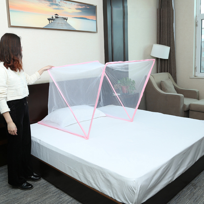 Summer Folded Mosquito Net Tent for Adults 100% Polyester Portable Pop up Bed Room Patio