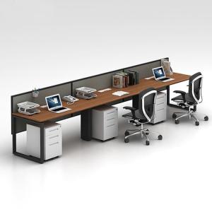 Quality OEM Office Workstation Desks Cubicle 3 Person Workstation wholesale