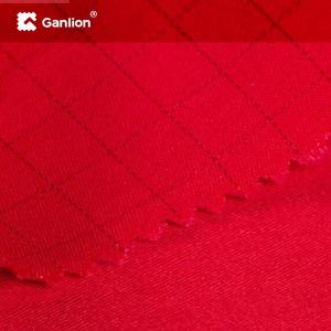 Quality Red WR OR Water Repellent Cotton Polyester Fabric Antistatic wholesale