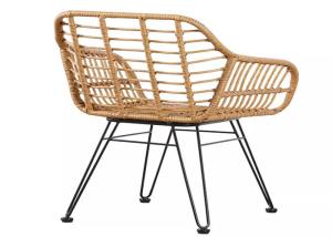 Quality Modern Cafe Garden Rattan Chair Stackable Woven Peacock Plastic Wicker Dining Chairs For Wedding wholesale