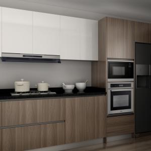 Quality Walnut Solid Wood Modern Kitchen Cabinet Pantry Joinery Frameless wholesale