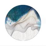 Living Room Geometric Decorative Carpet Chair Floor Mat Round Computer Chair