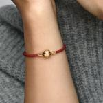 Friendship Seed Bead Red Rope Bracelet Woven Bohemian String Bangles For Women