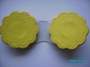 Quality 2012 fashion yellow Personalized Leather Money Clip wholesale