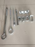 6" Thread Dead Ending C1045 ASTM F2329 Oval Eye Bolt