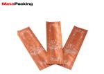 Custom Printing Kraft Paper Coffee Bags , Side Gusset Food Grade Sealable Paper