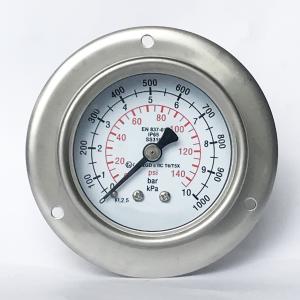 Quality Paper Machine Manometer Pressure Gauge Penal Mouting 63mm 10 Bar wholesale