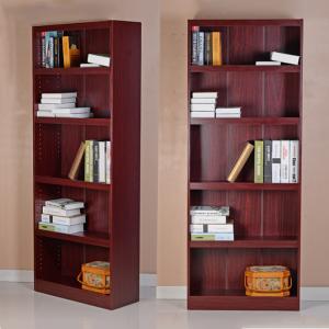 Quality Knock Down Package MDF Melamine Wooden Corner Bookshelf wholesale