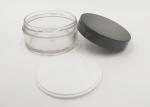 50g Black Cap PET Plastic Lotion Jars Transparent Color FDA Certification
