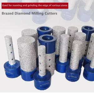 Quality Stone Carving Brazed Diamond Tools , Edge Grinding Diamond Milling Cutters wholesale