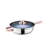 12pcs Non-stick 201 Stainless Steel Cookware Set Nonstick Cooking Pot Colorful