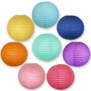 Quality Colorful Chinese Paper Lamp Paper Lantern Decorations 6 Inch / 8 Inch wholesale