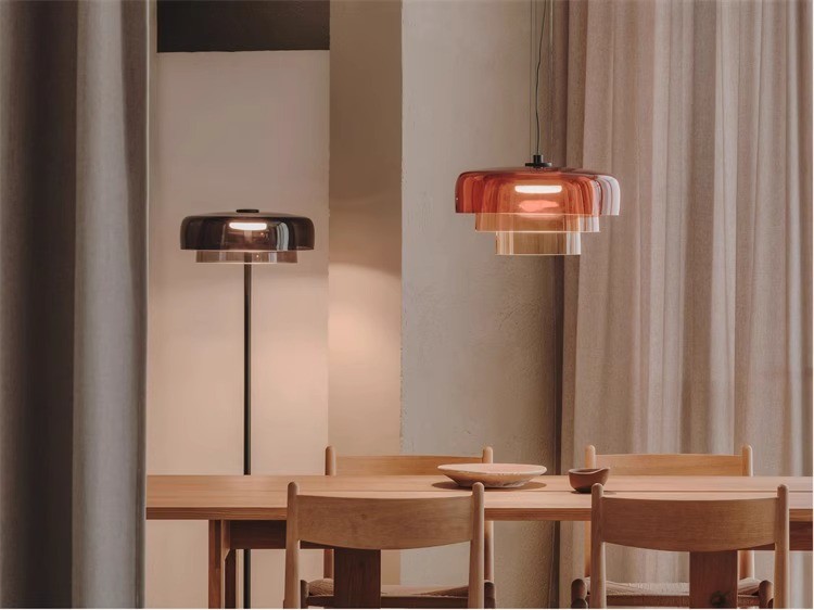 Nordic Simple Colorful Glass Restaurant Pendant Lamps For Bar Living Dining Room Hanging Light(WH-AP-557)