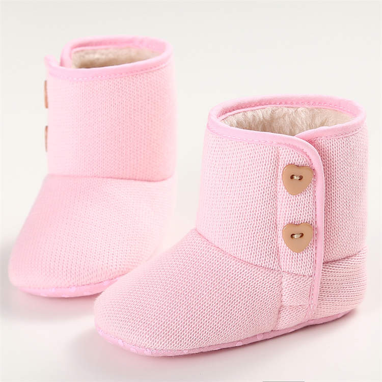 Wholesale winter Cotton upper Soft sole 0-18 months anti-slip baby cotton booties