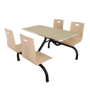 Quality One Piece 4 Seat Dining Table Restaurant Snack Dining Table And Chairs wholesale