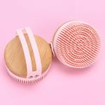 Cute Scrub Exfoliating Silicone Body Scrubber Brush Wet And Dry Dehumidification
