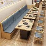Custom PU Leather Restaurant Booth 1m Length 2 Seater Sofa Chair