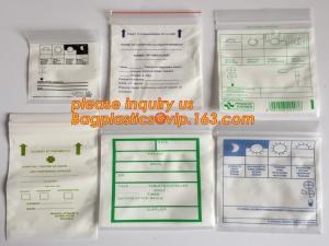 Quality medical packaging plastic sterilized medical Zip lockk bag, block writable zip lock drug medical envelope bags, packaging wholesale