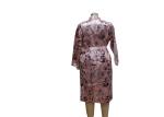Fully Open Front Ladies Night Dresses Sleepwear Satin Women'S Hooded Bathrobe
